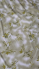 Mătase Elastică Olive – Frunze de Măslin MAT1292