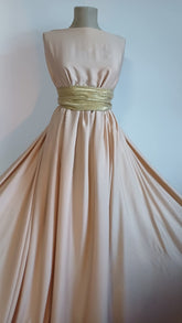 Matase satinata BEJ DESCHIS MAT1138