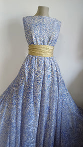 Burn Out- Bleo/Ivory, matase transparenta cu model de matase plină, satinată MAT1384