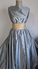 Matase Fâșoasă, Gri Argintiu MAT1441