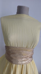 Voal Plisat Galben Deschis VOAL1239