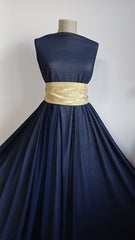 Plasa Lycra Bleumarin, cu model dungat ELA1503