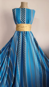 Silky PAISLEY Dungi Albastru/Alb MAT1234