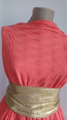 Material elastic plisat SOMON, cu model in zig-zag ELA1358