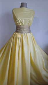 Poplin Bumbac Galben Sidefat BBC1058