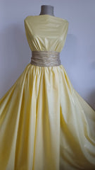 Poplin Bumbac Galben Sidefat BBC1058