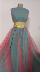 Tull elastic Frez cu Buline Roz Deschis DAN1034