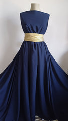 Stofa din Viscoza Bleumarin STO1144