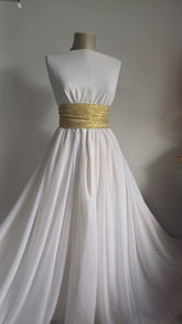 Voal Alb cu Sclipici Argintiu VOAL1049