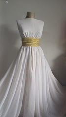 Voal Alb cu Sclipici Argintiu VOAL1049