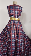 Voal chifon Carouri Blumarin/Grena/Alb VOAL1199