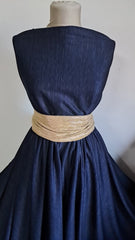 Material Elastic Bleumarin Pestriț ELA1240