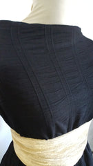 JERSEY Rasato Goffrato, culoarea Negru Intens, Bumbac 100% ELA1229