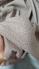 Material Eastic Bej inchis cu model in relief ELA1365