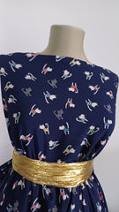 Silky, mătase elastica, Bleumarin Model Pisicuțe MAT1021