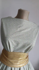 Poplin Bumbac, 100% fibră naturală, Alb cu Picățele Bleumarin/Kaki/Verde VIS1111