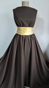 Stofa englezeasca Maron Ciocolată cu pătrățele STO1365