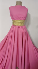 Stofa Ripsata Roz Intens - usor elastică STO1362