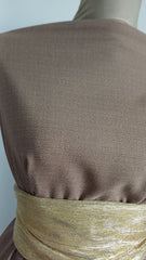 Stofă Englezească Maron Deschis cu pătrățele STO1357