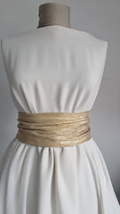 Voal Crinkle Alb VOAL1219