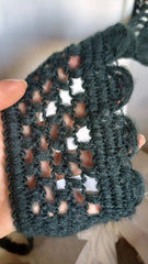 Dantela Verde Negru, Crosetata fir Mohair
DAN1077