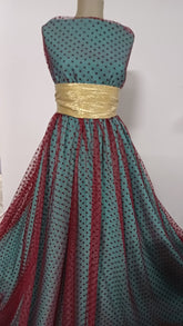 Tull elastic Grena cu Buline de catifea DAN1051