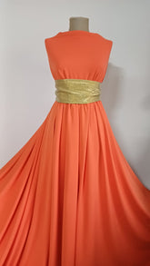 Crep Jerse Orange, fluid, elastic ELA1364