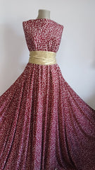 LYCRA WINE cu Buline Albe ELA1104