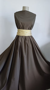 Matase Kaki Inchis cu Firisoare MAT1205