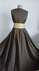 Matase Kaki Inchis cu Firisoare MAT1205