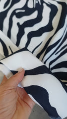 Stofa Barbi Model Zebra Alb/Negru STO1045