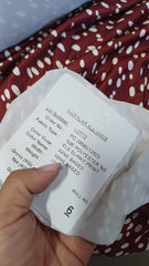 LYCRA WINE cu Buline Albe ELA1104