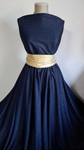 Material Elastic Bleumarin Pestriț ELA1240