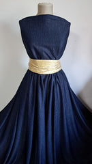 Material Elastic Bleumarin Pestriț ELA1240