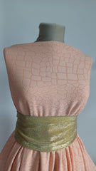 Milano Collection Marmorat Peach Fuse-material elastic ELA1357