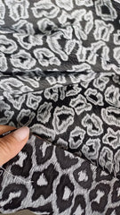 Brocard Model Animal print Alb/Negru, doua fețele MAT1227