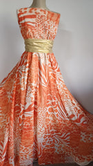 Voal ANIMAL PRINT Ivory/Caramiziu deschis VOAL1201