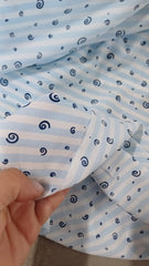 Silky Dungi Bleo/Alb și Melcișori Bleumarin MAT1095