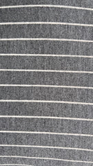 Jersey Bumbac 95% cu Elastan 5%, Gri cu dungulițe Albe ELA1197