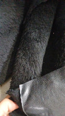 Piele Ecologica Negru cu dos Imblanit PIE 1007