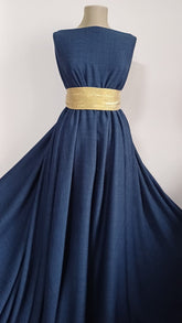 Stofa Imitație de IN "Linen Like" DEEP BLUE STO1117,4