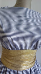 Poplin Bumbac Dungi Alb/ Bleumarin BBC1164