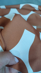 Latina Spandex - Bej cu jumatati de Cercuri Ocru STO1101