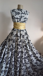 Matase Maroken Flori ALB/NEGRU MAT1012