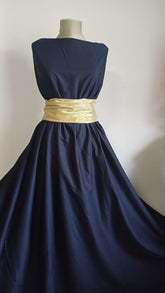 Poplin Bumbac Bleumarin BBC1097