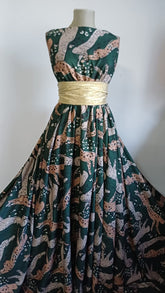 Stofa Crepe Safari Verde/Bej/Canel STO1235