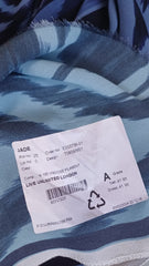 Voal fibră naturală 100% viscoză, Bleumarin cu Albastru VOAL1079