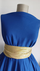 RIB -tricot din Bumbac Albastru Electric BBC1022