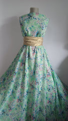 Voal imitație mătase Vernil cu Buchete Florale Albastru/Roz/Negru/Alb VOAL1196