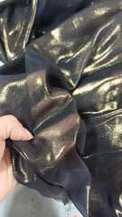 Voal Lurex Negru Auriu VOAL1108